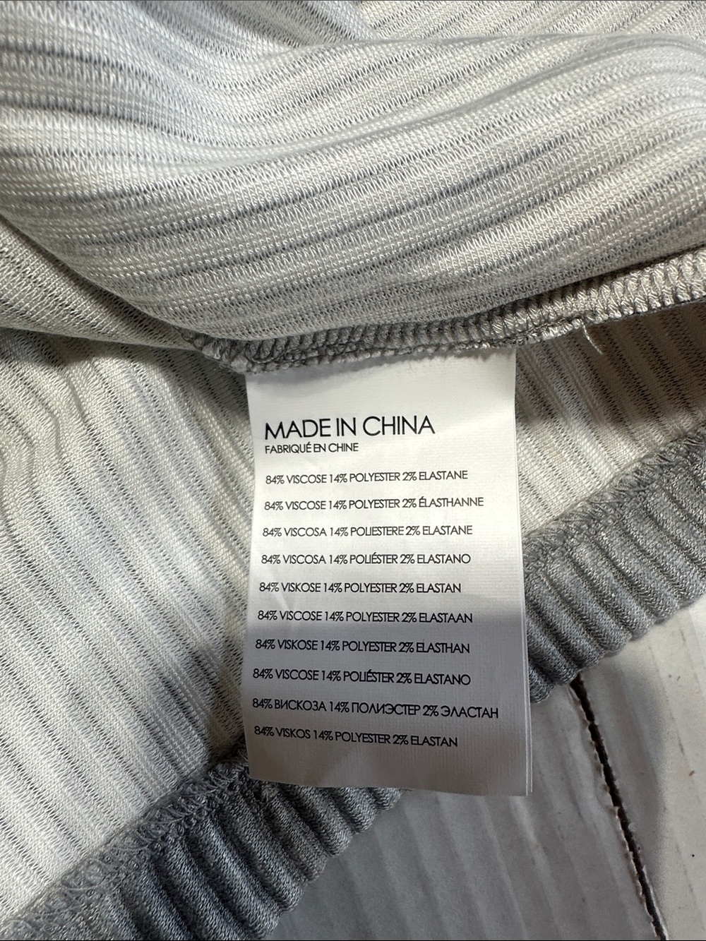 NWT Meredy top tricot Club Monaco heathered Grey Ribbed Turtleneck Sweater soft - Picture 8 of 8